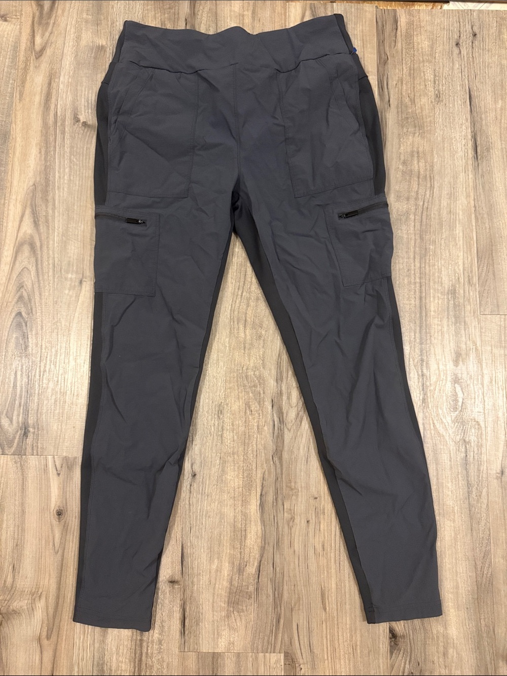 Athletic Works Dark Gray Cargo Stretch Pants